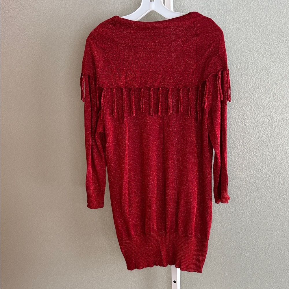 Studio Works Red Off-the-Shoulder Sweater - Picture 6 of 6